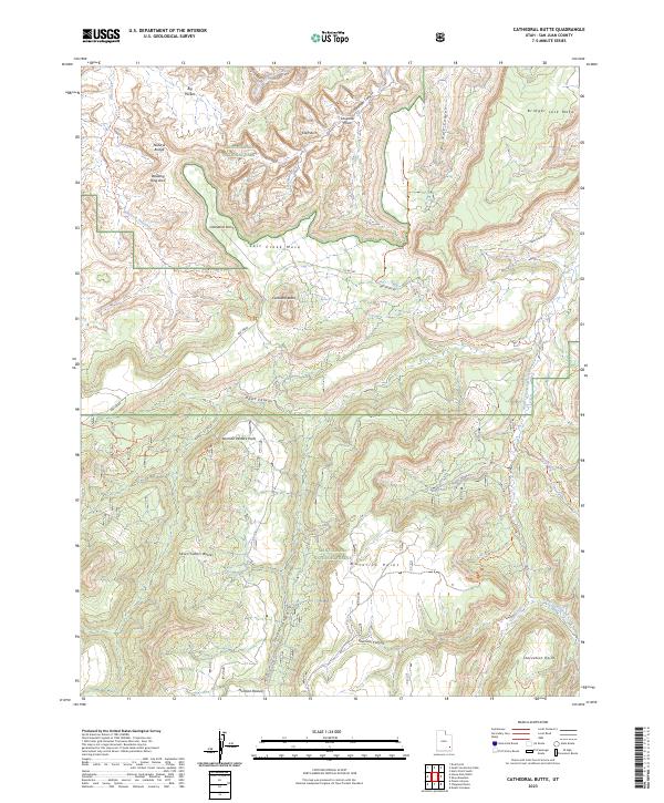 Cathedral Butte topographic map thumbnail