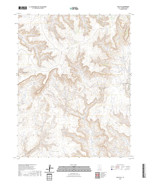 Cave Flat topographic map thumbnail