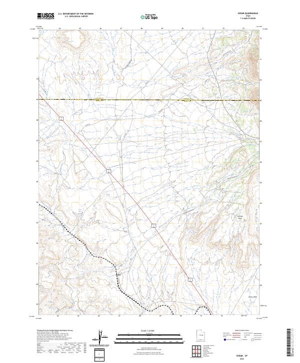 Cedar topographic map thumbnail