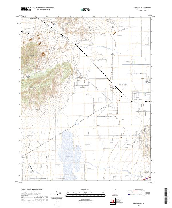 Cedar City NW topographic map thumbnail