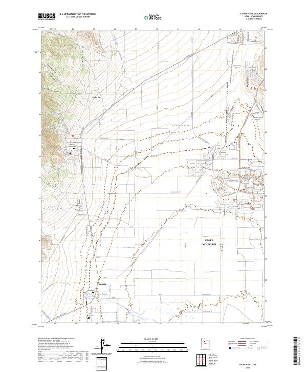 Cedar Fort topographic map thumbnail