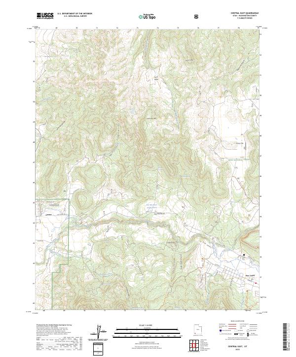 Central East topographic map thumbnail