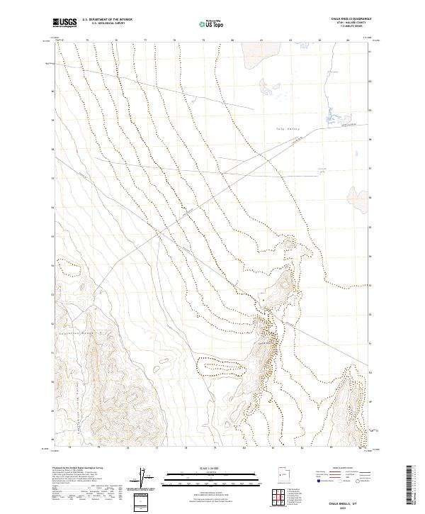 Chalk Knolls topographic map thumbnail