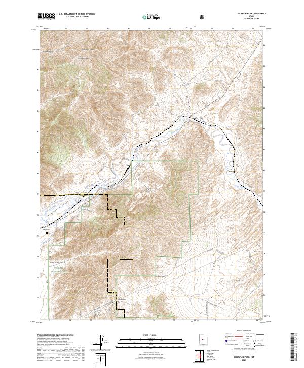Champlin Peak topographic map thumbnail