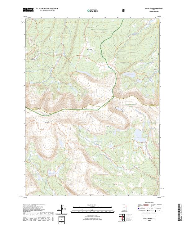 Chepeta Lake topographic map thumbnail