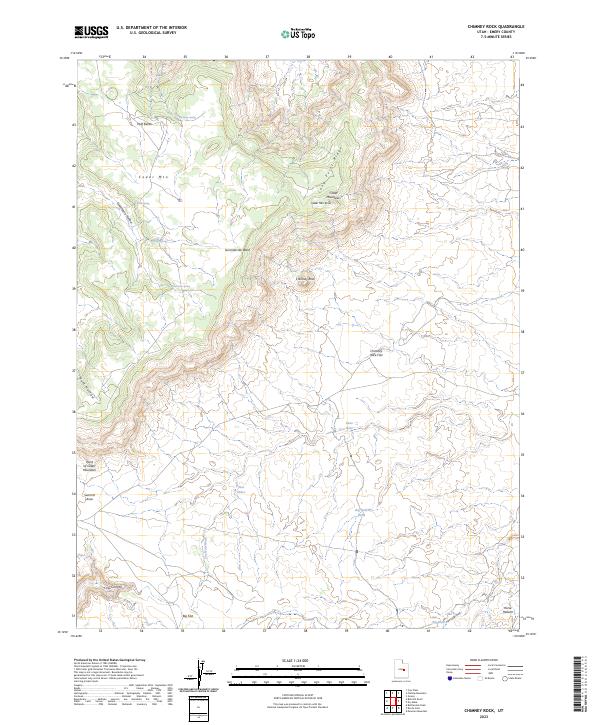 Chimney Rock topographic map thumbnail