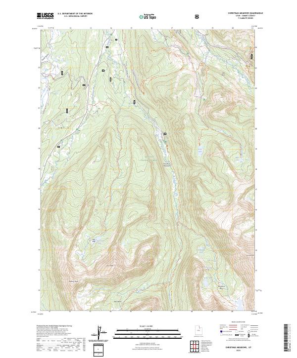 Christmas Meadows topographic map thumbnail