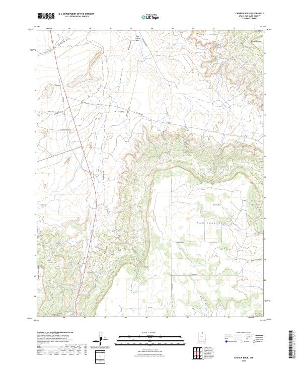 Church Rock topographic map thumbnail