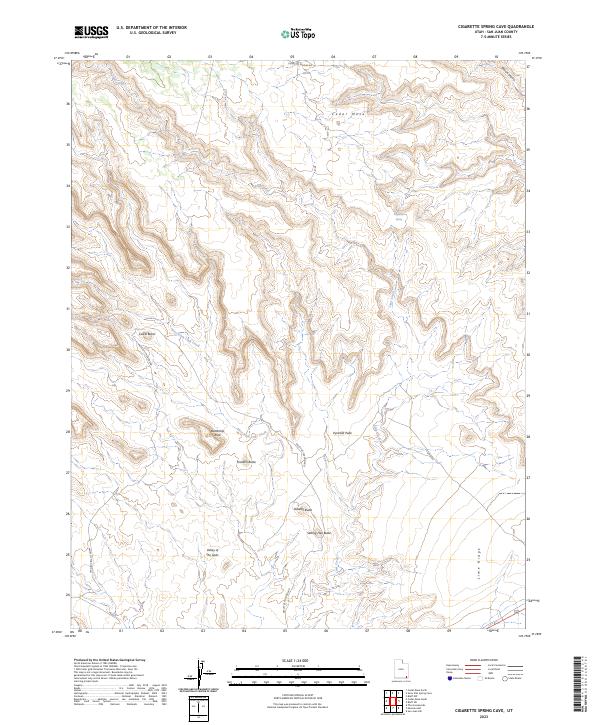 Cigarette Spring Cave topographic map thumbnail