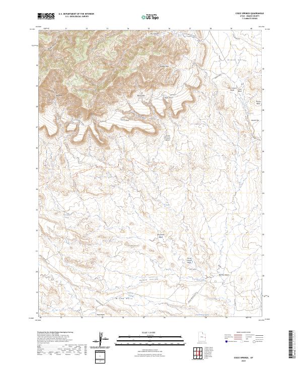 Cisco Springs topographic map thumbnail
