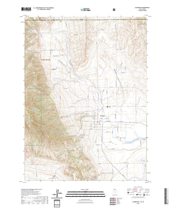 Clarkston topographic map thumbnail