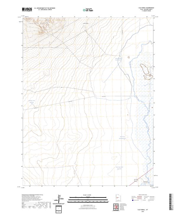Clay Knoll topographic map thumbnail
