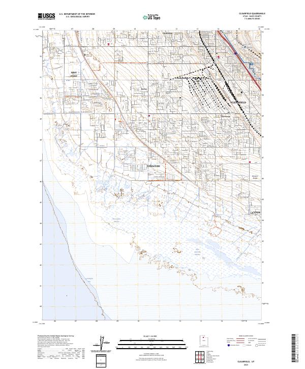 Clearfield topographic map thumbnail