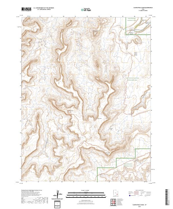 Cleopatras Chair topographic map thumbnail