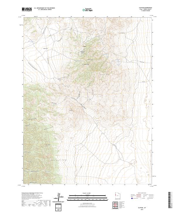 Clifton topographic map thumbnail