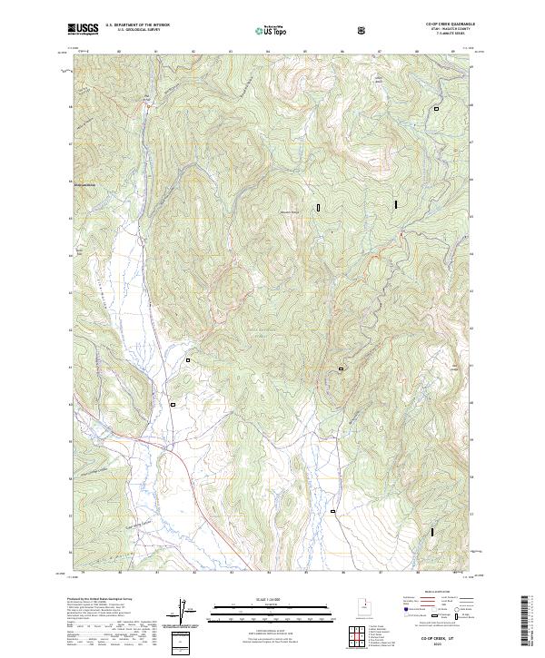 Co-op Creek topographic map thumbnail