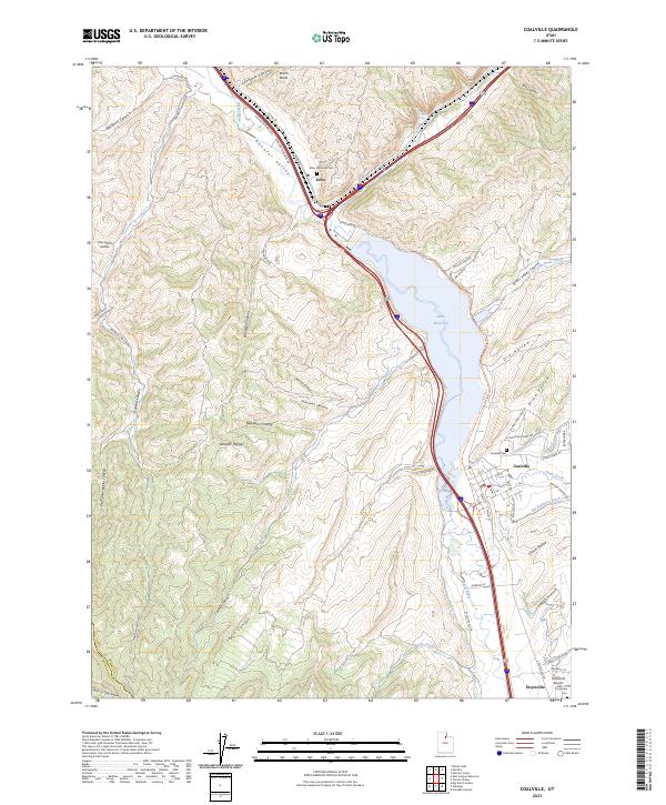 Coalville topographic map thumbnail