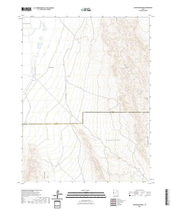 Cockscomb Ridge topographic map thumbnail