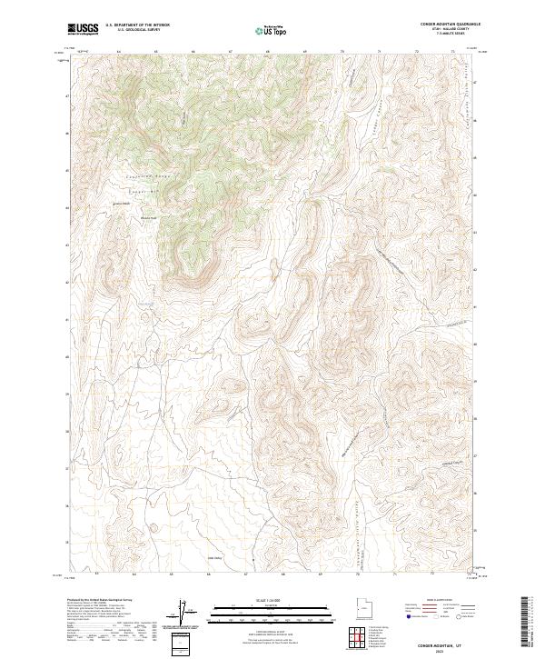 Conger Mountain topographic map thumbnail