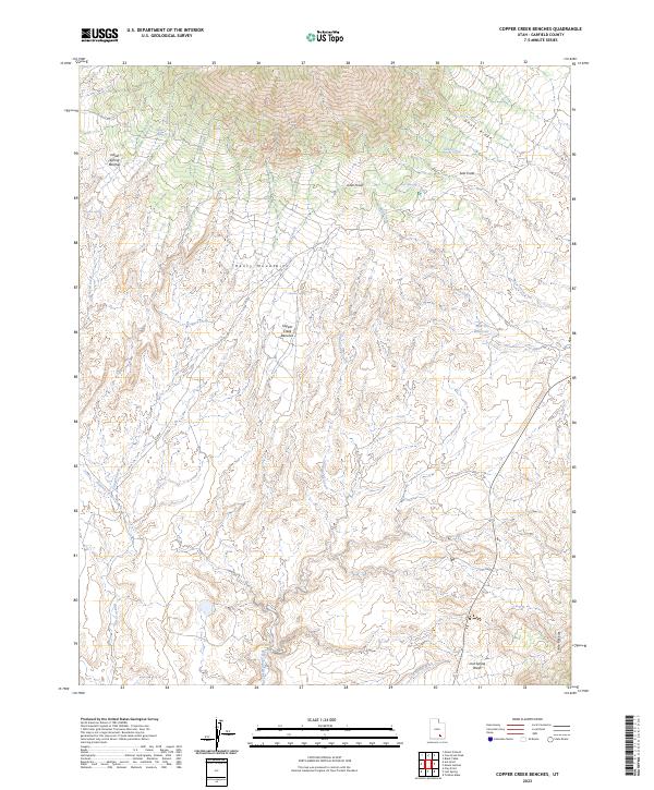Copper Creek Benches topographic map thumbnail