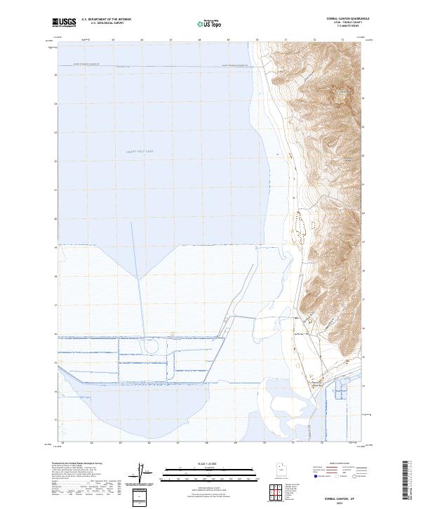 Corral Canyon topographic map thumbnail