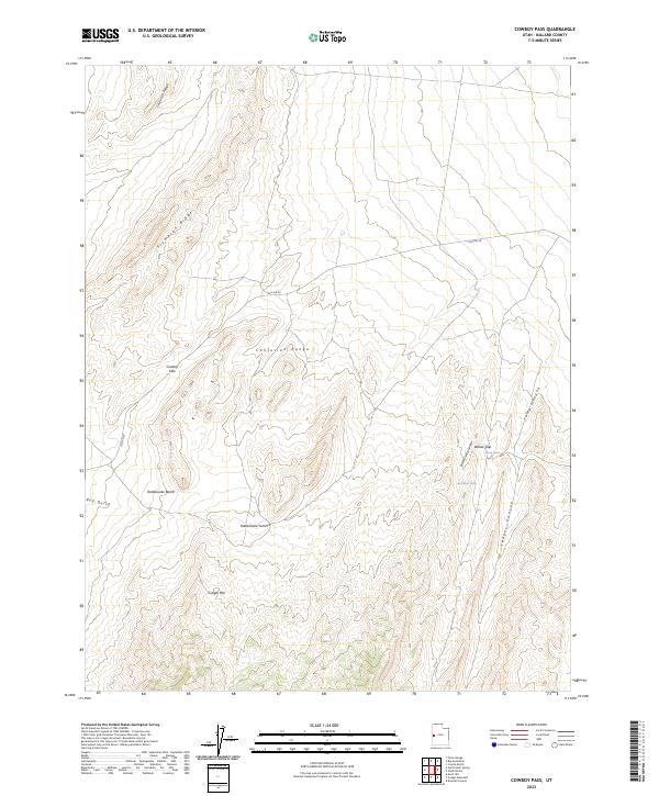 Cowboy Pass topographic map thumbnail