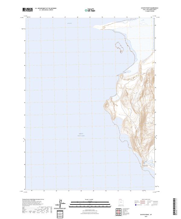 Coyote Point topographic map thumbnail
