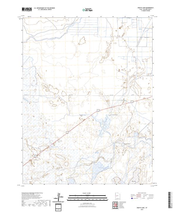 Crafts Lake topographic map thumbnail