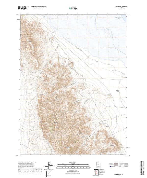 Craner Peak topographic map thumbnail