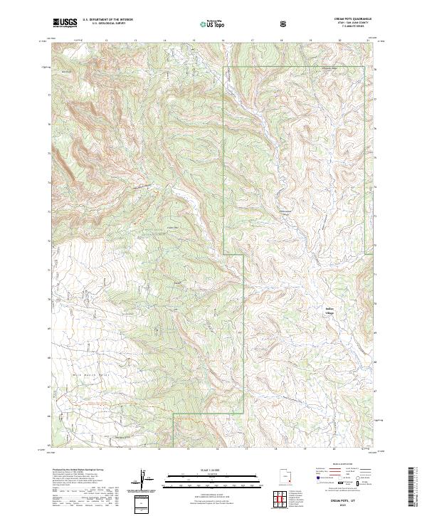 Cream Pots topographic map thumbnail
