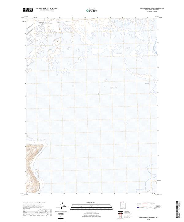Crocodile Mountain NE topographic map thumbnail
