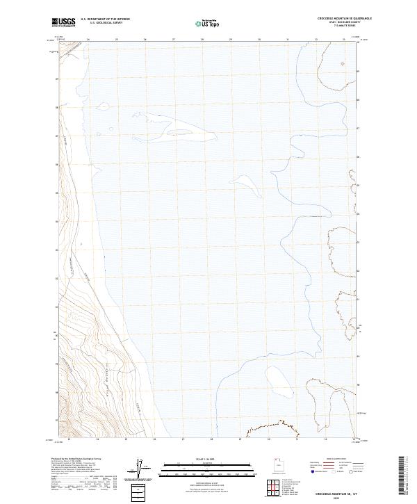 Crocodile Mountain SE topographic map thumbnail