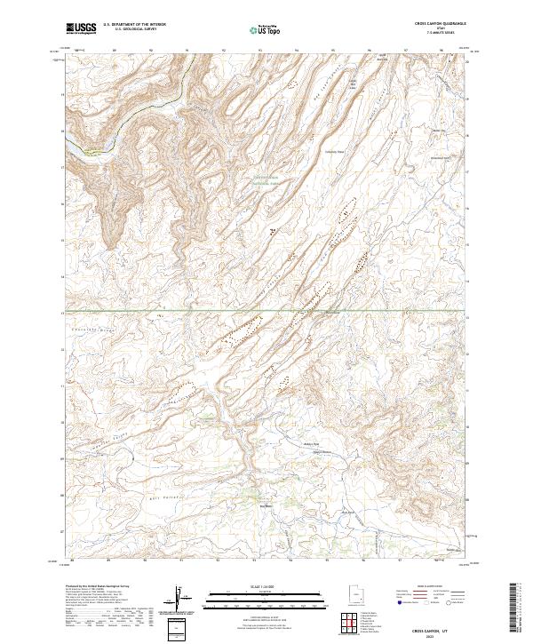 Cross Canyon topographic map thumbnail