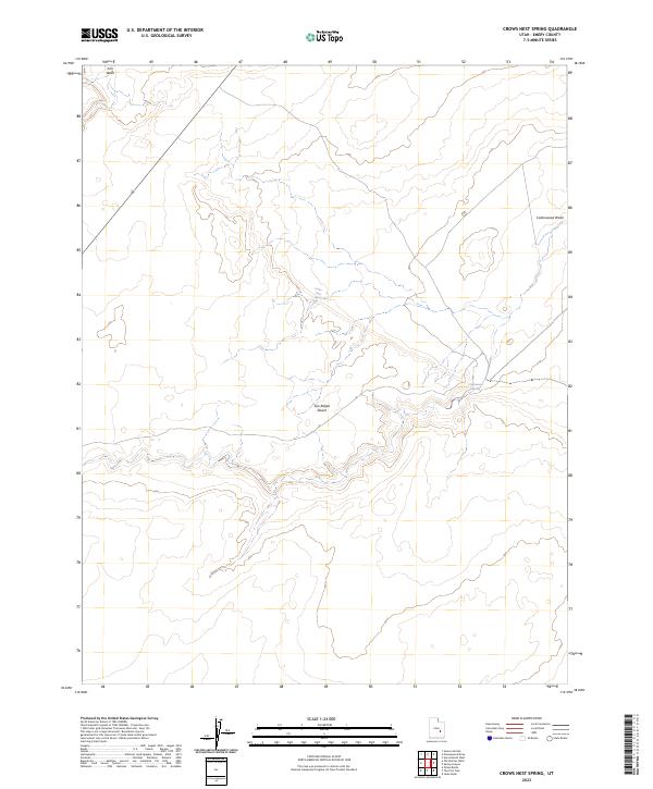 Crows Nest Spring topographic map thumbnail