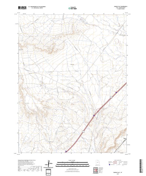 Danish Flat topographic map thumbnail