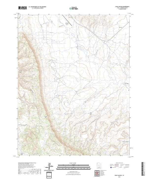Dave Canyon topographic map thumbnail