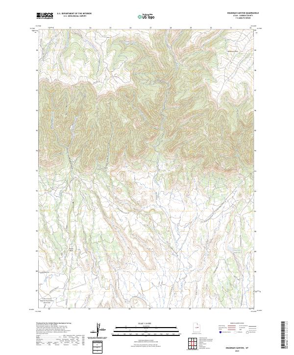 Deadman Canyon topographic map thumbnail