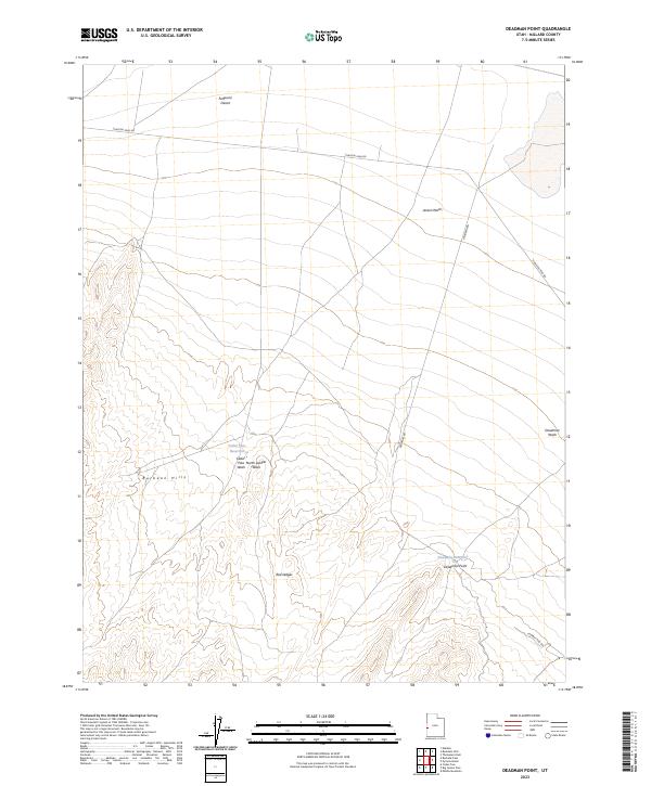 Deadman Point topographic map thumbnail