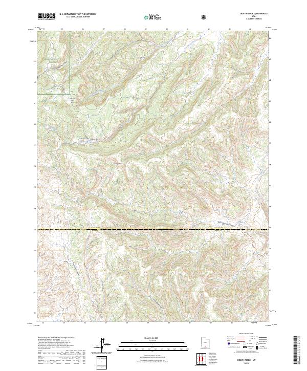 Death Ridge topographic map thumbnail