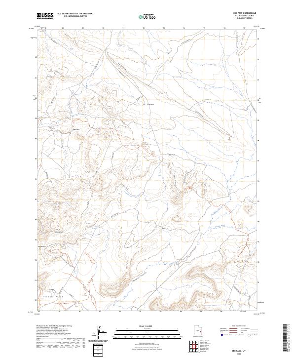 Dee Pass topographic map thumbnail