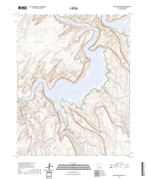Deep Canyon North topographic map thumbnail