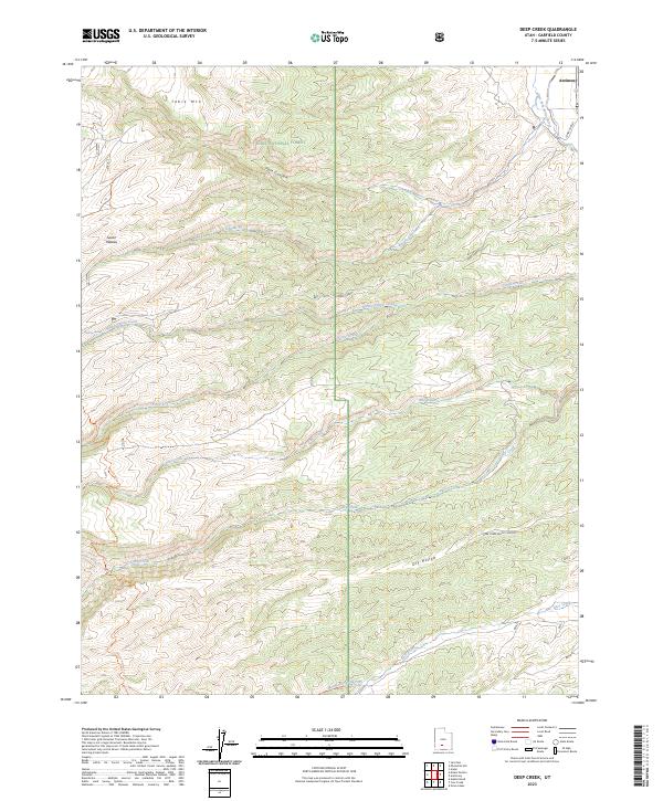 Deep Creek topographic map thumbnail