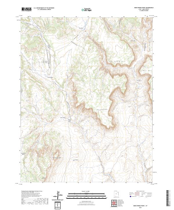 Deer Spring Point topographic map thumbnail