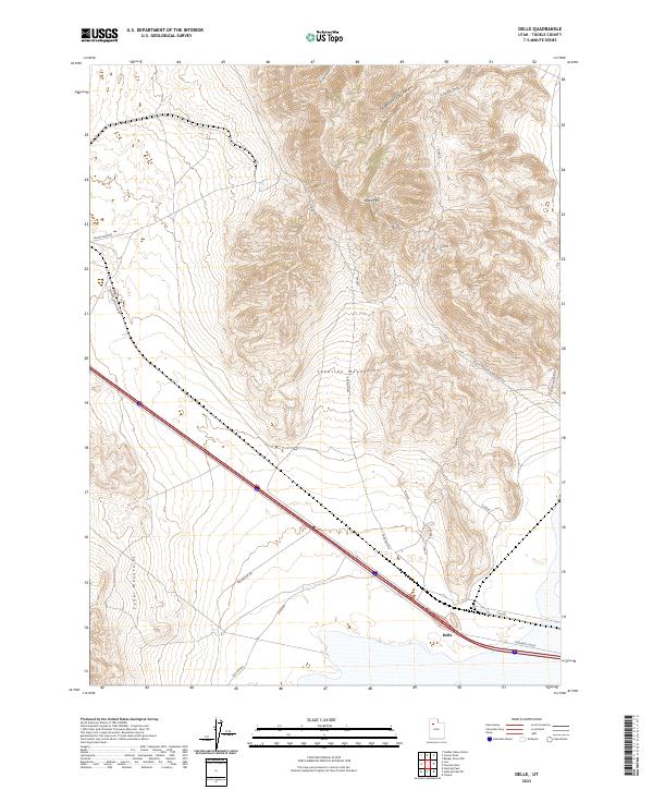 Delle topographic map thumbnail