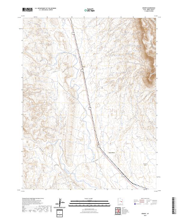 Desert topographic map thumbnail