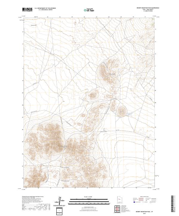 Desert Mountain Pass topographic map thumbnail