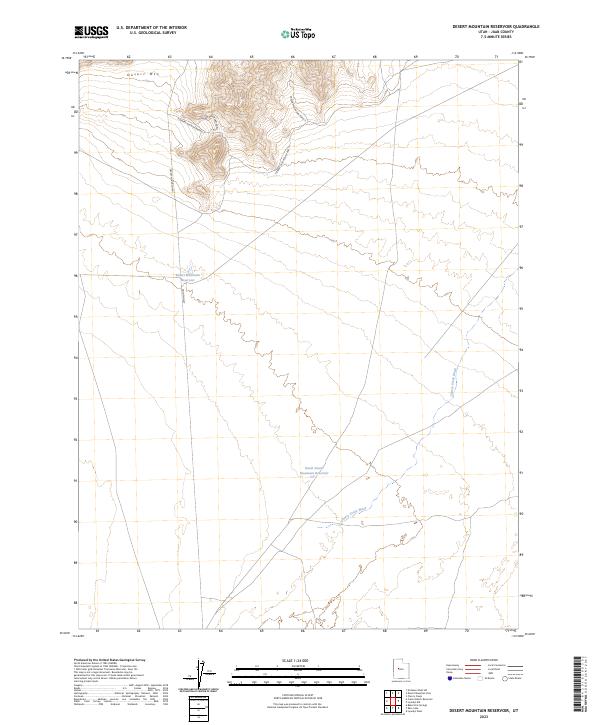 Desert Mountain Reservoir topographic map thumbnail
