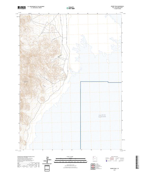 Desert Peak topographic map thumbnail