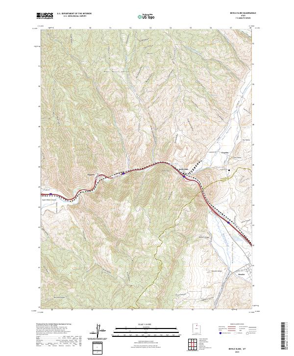 Devils Slide topographic map thumbnail