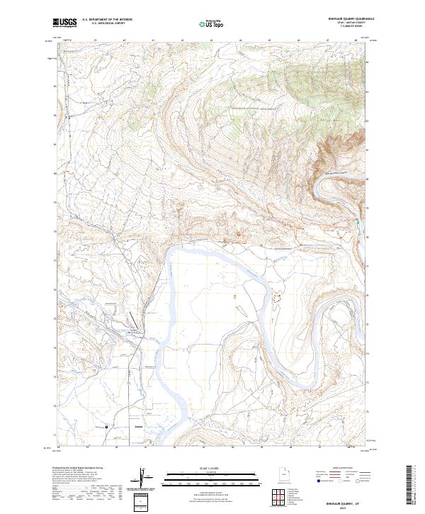 Dinosaur Quarry topographic map thumbnail